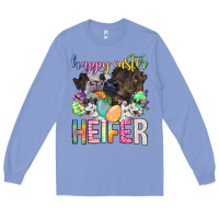 Colony Blue happy easter heifer Long Sleeve Tee - Neo Western