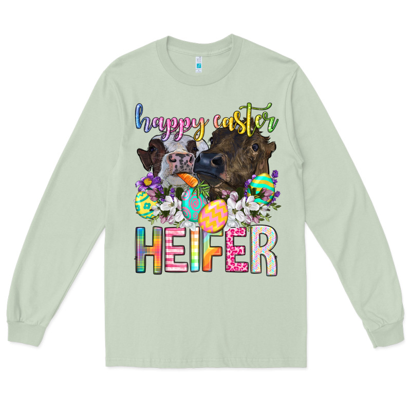 Happy Easter Heifer Long Sleeve Tee by Neo Western | Teevron
