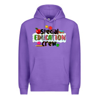 Purple special education crew Premium Hoodie - NancyCooperArtShop