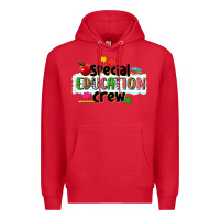 Red special education crew Premium Hoodie - NancyCooperArtShop