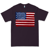 Plum american flag Premium Tee - Artiststas