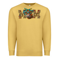 Antique Gold Western Mom Red Angus Cow Premium Sweatshirt - LillyAllenDesigns