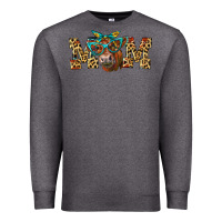 Charcoal Heather Western Mom Red Angus Cow Premium Sweatshirt - LillyAllenDesigns