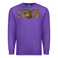 Purple Western Mom Red Angus Cow Premium Sweatshirt - LillyAllenDesigns