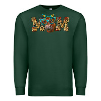 Sports Green Western Mom Red Angus Cow Premium Sweatshirt - LillyAllenDesigns