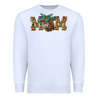 White Western Mom Red Angus Cow Premium Sweatshirt - LillyAllenDesigns