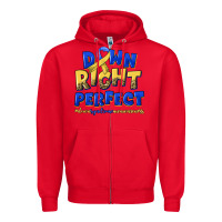 Red down right perfect down syndrome Zipper Hoodie - Artiststas