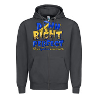 Smoke down right perfect down syndrome Zipper Hoodie - Artiststas