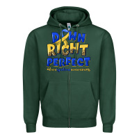 Sports Green down right perfect down syndrome Zipper Hoodie - Artiststas