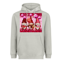 Moon Dust valentines gnomies with leopard Heavyweight Hoodie - NancyCooperArtShop