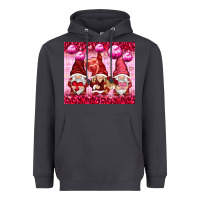 Smoke valentines gnomies with leopard Heavyweight Hoodie - NancyCooperArtShop