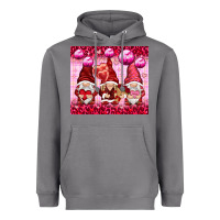 Storm valentines gnomies with leopard Heavyweight Hoodie - NancyCooperArtShop