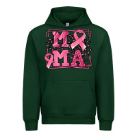 Forest Green Breast Cancer Awareness mama ribbon Urban Hoodie - LillyAllenDesigns