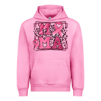 Fuchsia Pink Breast Cancer Awareness mama ribbon Urban Hoodie - LillyAllenDesigns