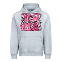 Heather Grey Breast Cancer Awareness mama ribbon Urban Hoodie - LillyAllenDesigns