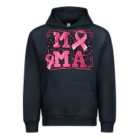 Navy Breast Cancer Awareness mama ribbon Urban Hoodie - LillyAllenDesigns