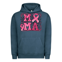 Pigment Midnight Navy Breast Cancer Awareness mama ribbon Urban Hoodie - LillyAllenDesigns