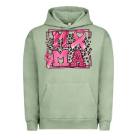 Pigment Oil Green Breast Cancer Awareness mama ribbon Urban Hoodie - LillyAllenDesigns
