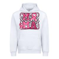 White Breast Cancer Awareness mama ribbon Urban Hoodie - LillyAllenDesigns