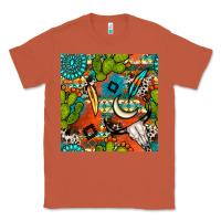 Copper western cactus aztec seamless pattern Classic Tee - BundleAndBundleShop