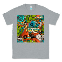 Heather Grey western cactus aztec seamless pattern Classic Tee - BundleAndBundleShop