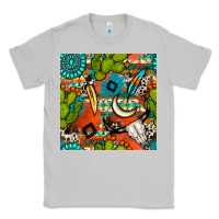 Moon Dust western cactus aztec seamless pattern Classic Tee - BundleAndBundleShop