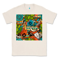 Natural western cactus aztec seamless pattern Classic Tee - BundleAndBundleShop
