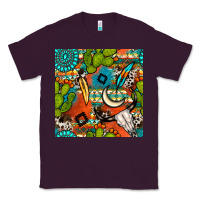 Plum western cactus aztec seamless pattern Classic Tee - BundleAndBundleShop