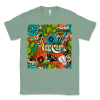 Sage western cactus aztec seamless pattern Classic Tee - BundleAndBundleShop