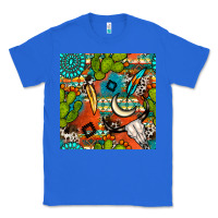 True Royal western cactus aztec seamless pattern Classic Tee - BundleAndBundleShop