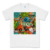 White western cactus aztec seamless pattern Classic Tee - BundleAndBundleShop