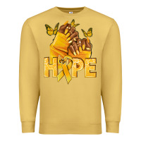 Antique Gold hope yellowribbonchildhood cancer nails Premium Sweatshirt - NancyCooperArtShop