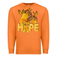 Carrot hope yellowribbonchildhood cancer nails Premium Sweatshirt - NancyCooperArtShop