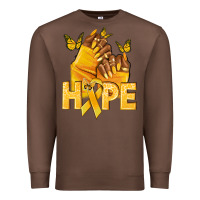 Chestnut hope yellowribbonchildhood cancer nails Premium Sweatshirt - NancyCooperArtShop