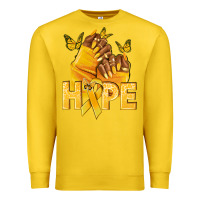 Hope Yellowribbonchildhood Cancer Nails Premium Sweatshirt | Teevron