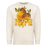 Sandshell hope yellowribbonchildhood cancer nails Premium Sweatshirt - NancyCooperArtShop