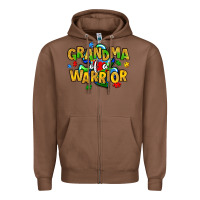 Chestnut grandma of a warrior Zipper Hoodie - Artiststas