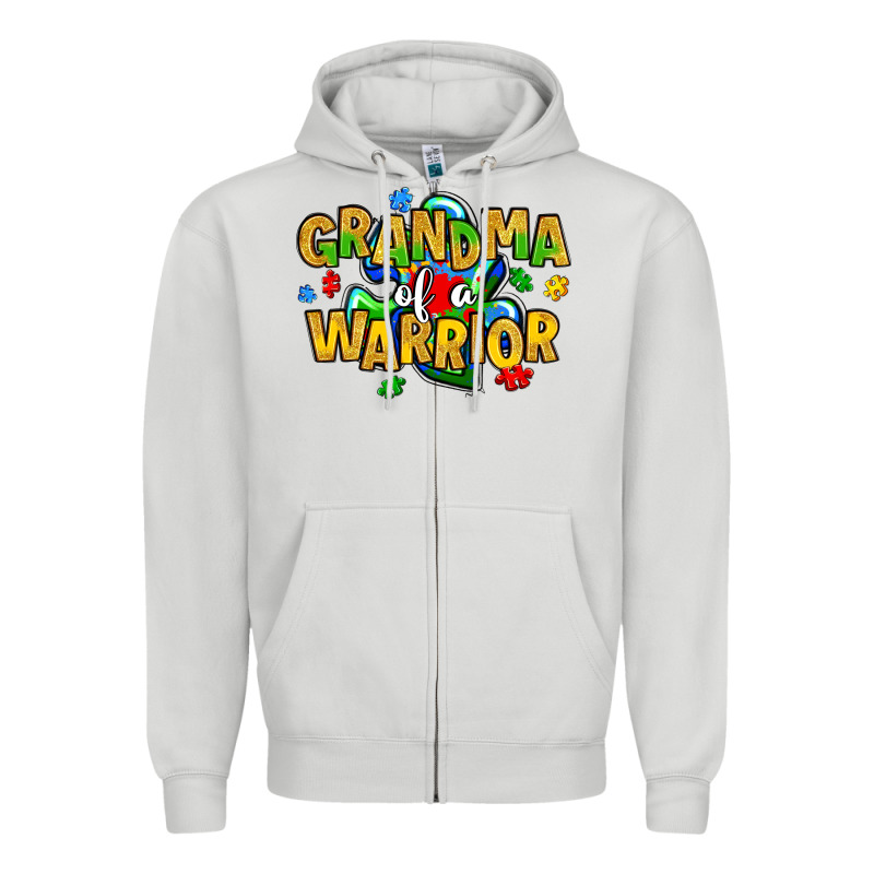 Grandma Of A Warrior Zipper Hoodie by Artiststas | Teevron
