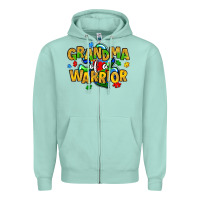 Seafoam grandma of a warrior Zipper Hoodie - Artiststas