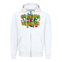 White grandma of a warrior Zipper Hoodie - Artiststas