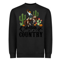 Black creepin it country rodeo Heavyweight Sweatshirt - MaliasSmallBusiness