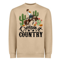 Mushroom creepin it country rodeo Heavyweight Sweatshirt - MaliasSmallBusiness