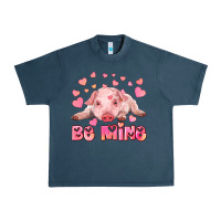Midnight Navy be mine baby pig Urban Heavy Tee - RanaPortraitStore