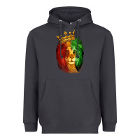 Smoke Juneteenth Lion King Heavyweight Hoodie - LillyAllenDesigns