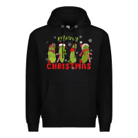 Black Pickle Merry Christmas Premium Hoodie - MaliasSmallBusiness