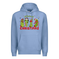 Colony Blue Pickle Merry Christmas Premium Hoodie - MaliasSmallBusiness