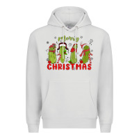 Dove Grey Pickle Merry Christmas Premium Hoodie - MaliasSmallBusiness