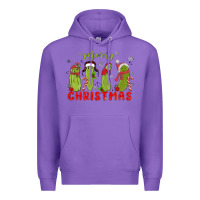 Purple Pickle Merry Christmas Premium Hoodie - MaliasSmallBusiness