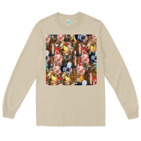 Mushroom western farm animals seamless pattern Long Sleeve Tee - HRA Design Shop