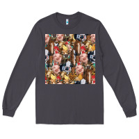 Smoke western farm animals seamless pattern Long Sleeve Tee - HRA Design Shop